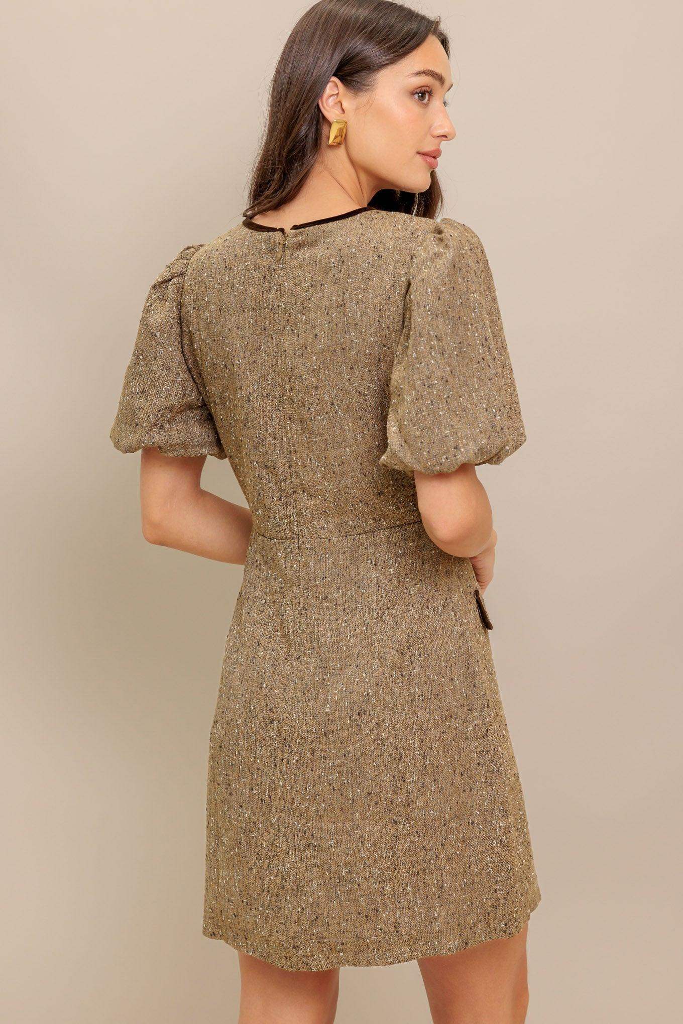 MADEMOISELLE MODE WOVEN WEED MINI DRESS - Flying Tomato - Flyclothing LLC
