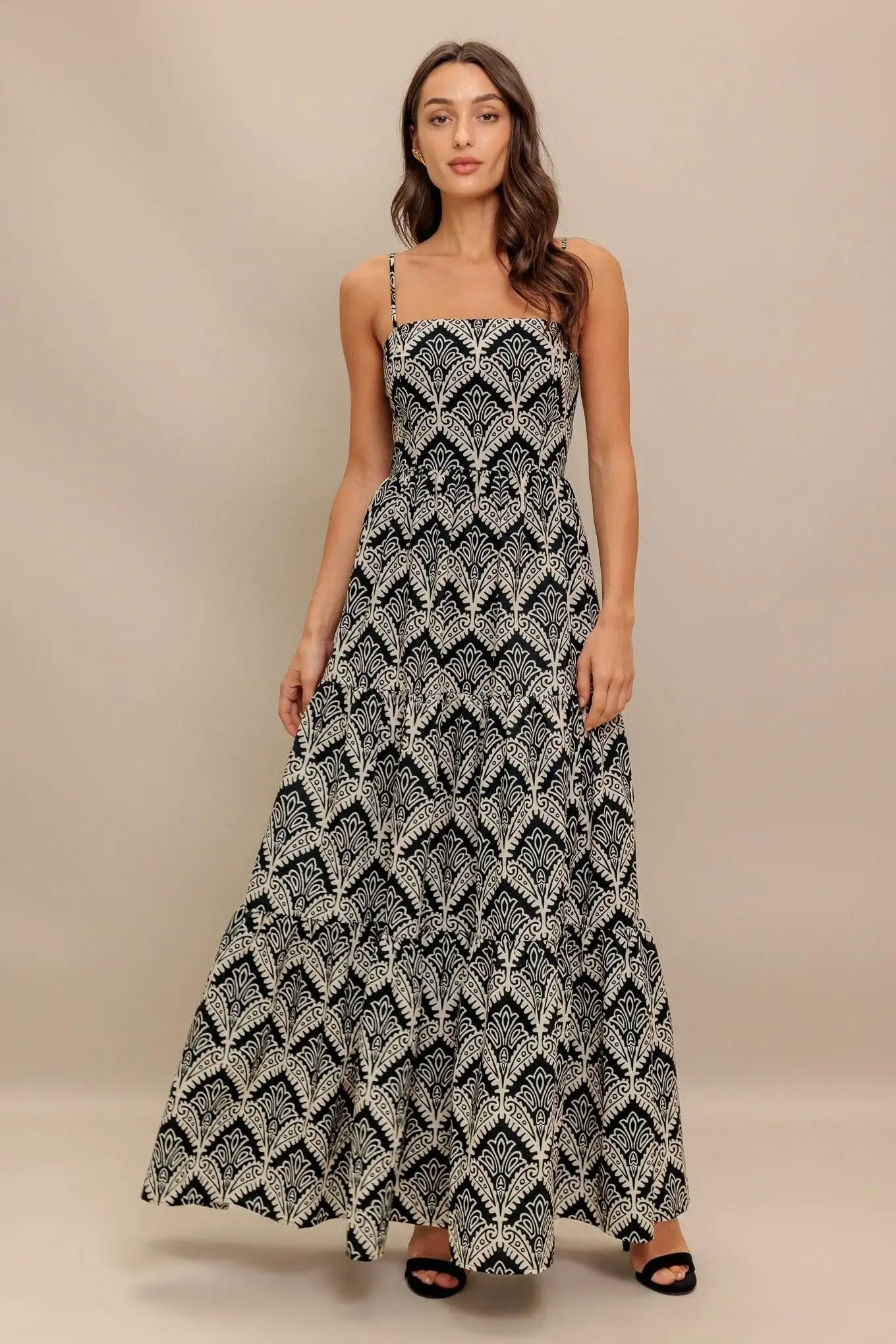 HAZELWOOD GARDEN WOVEN MAXI DRESS - Flying Tomato - Flyclothing LLC