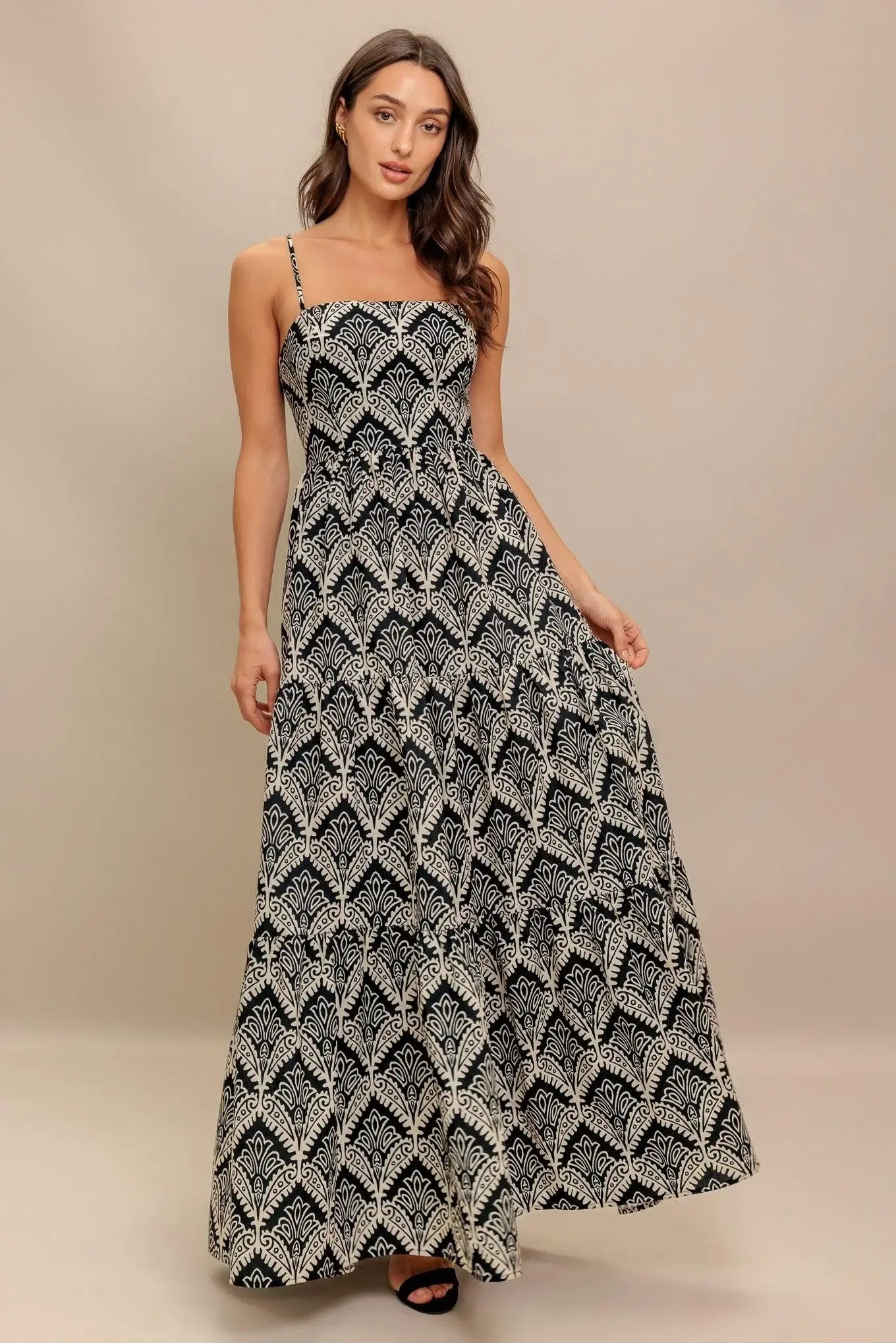 HAZELWOOD GARDEN WOVEN MAXI DRESS - Flying Tomato - Flyclothing LLC