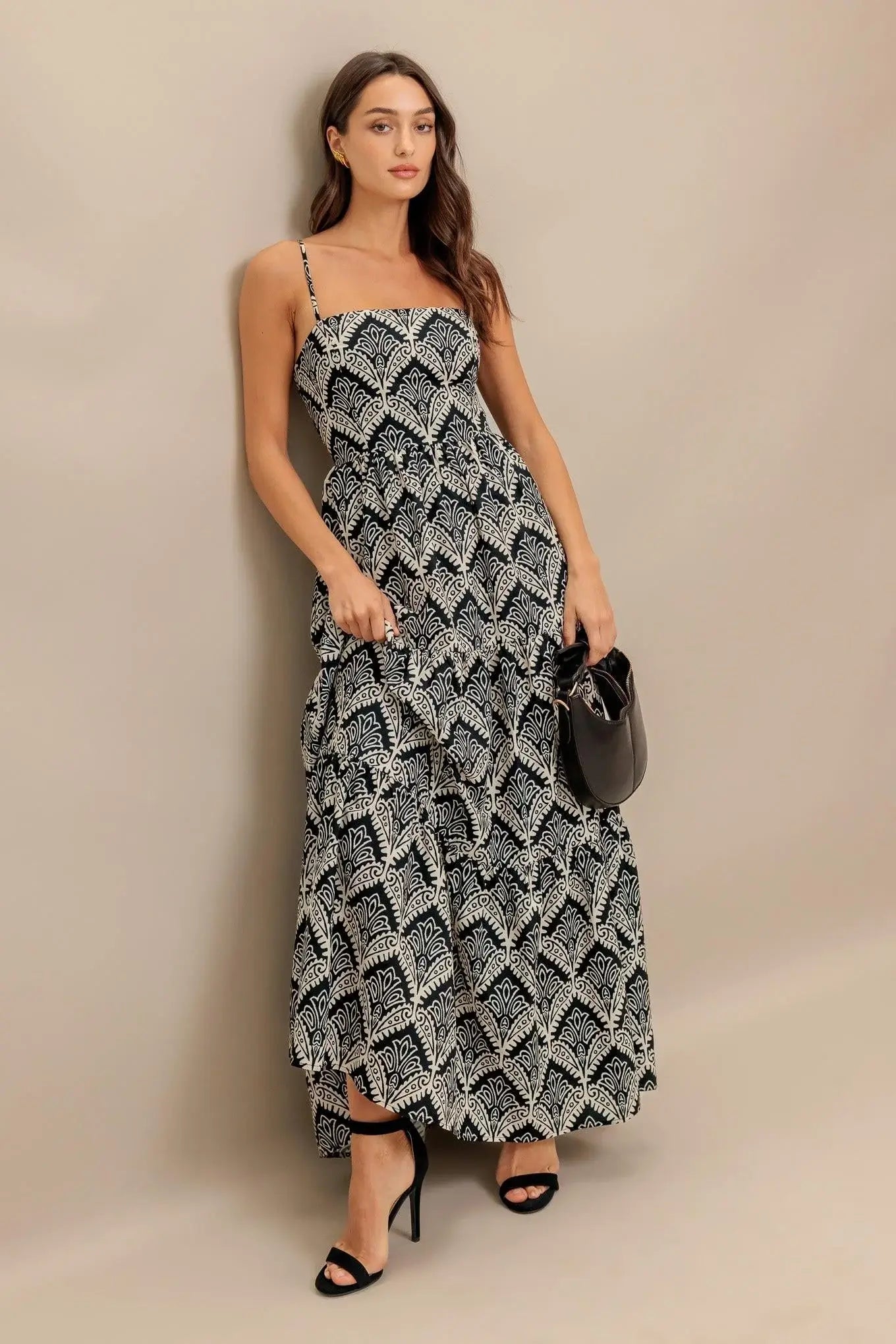 HAZELWOOD GARDEN WOVEN MAXI DRESS - Flying Tomato - Flyclothing LLC