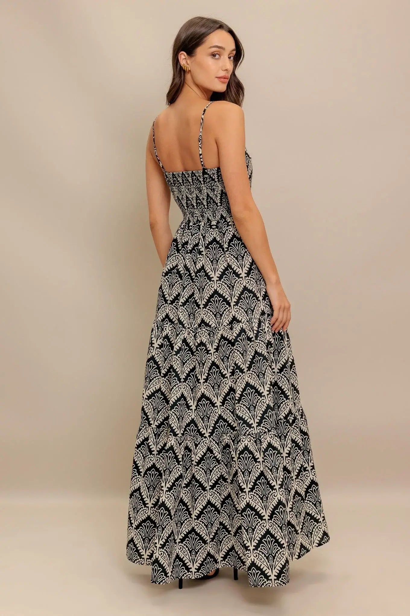 HAZELWOOD GARDEN WOVEN MAXI DRESS - Flying Tomato - Flyclothing LLC