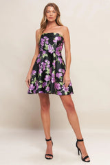 GARDEN PARTY CHIC WOVEN MINI DRESS - Flying Tomato - Flyclothing LLC