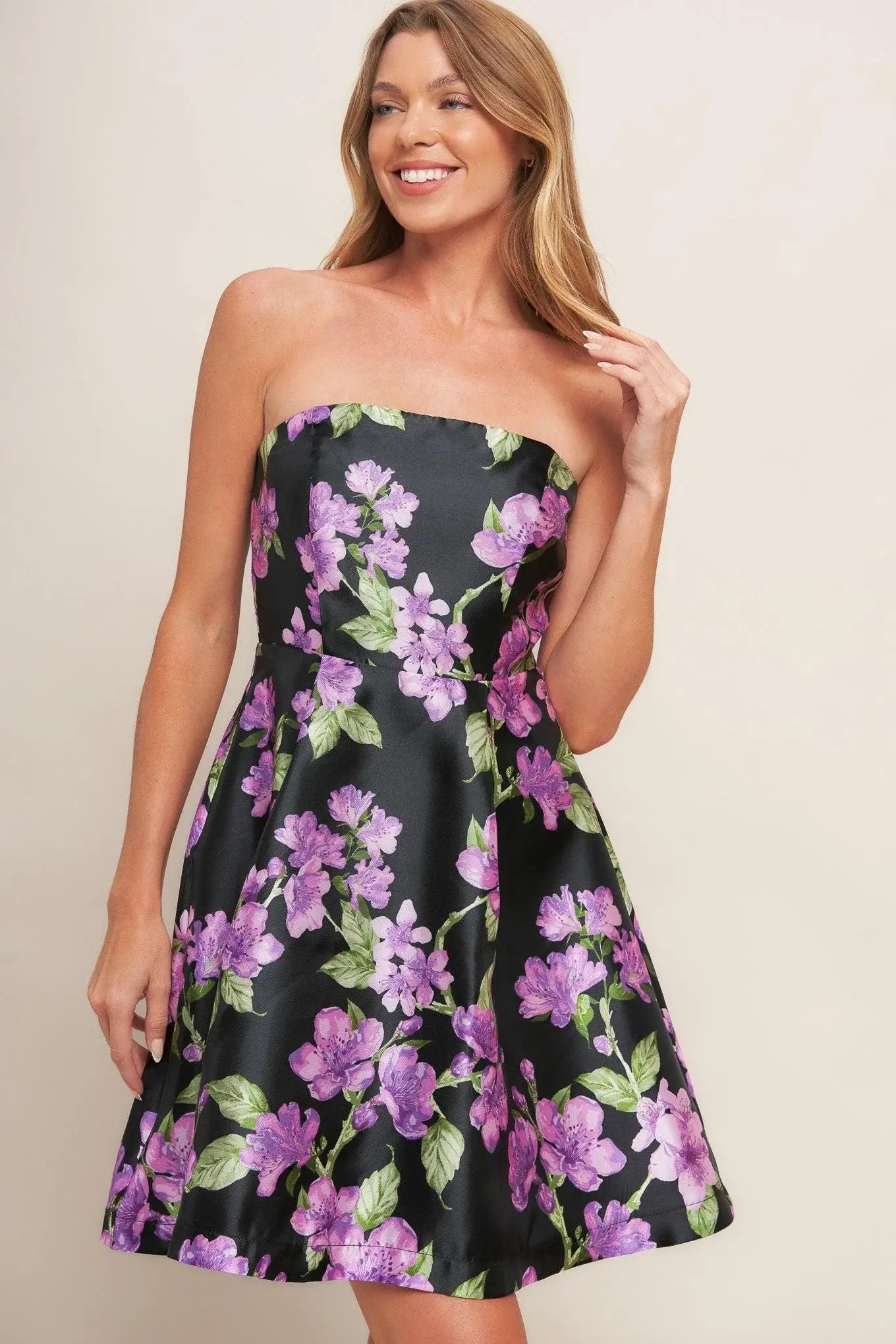 GARDEN PARTY CHIC WOVEN MINI DRESS - Flying Tomato - Flyclothing LLC