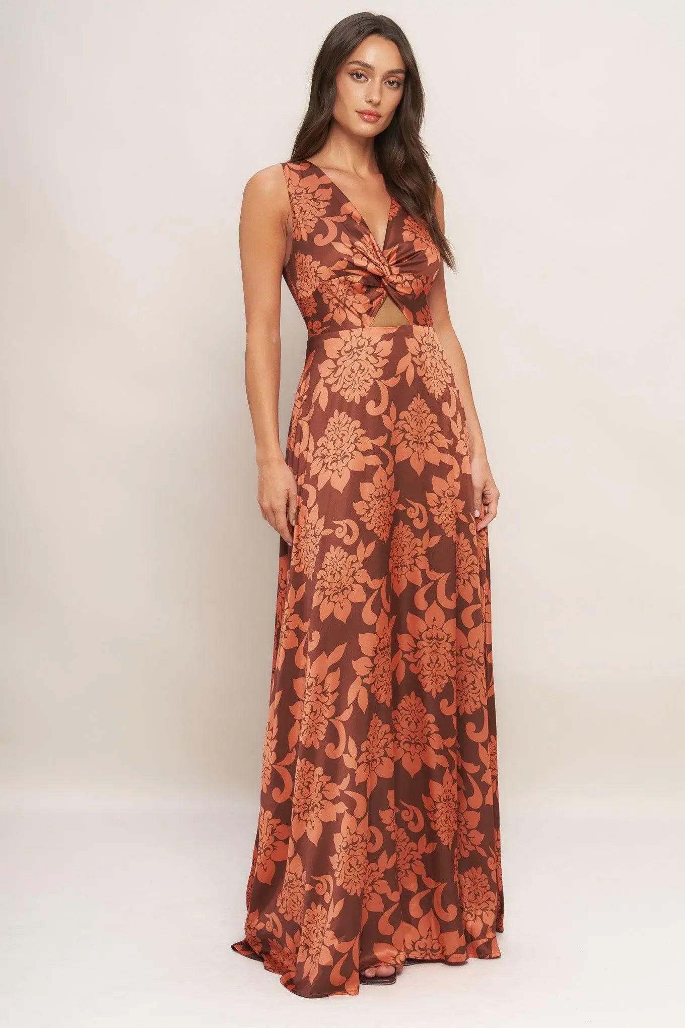 AURORA FLEUR WOVEN MAXI DRESS - Flying Tomato - Flyclothing LLC