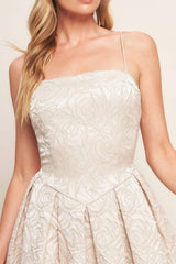 ROMANTIC GARDEN WOVEN MINI DRESS - Flying Tomato - Flyclothing LLC