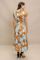 ISLAND FLARE WOVEN MIDI DRESS - Flying Tomato - Flyclothing LLC