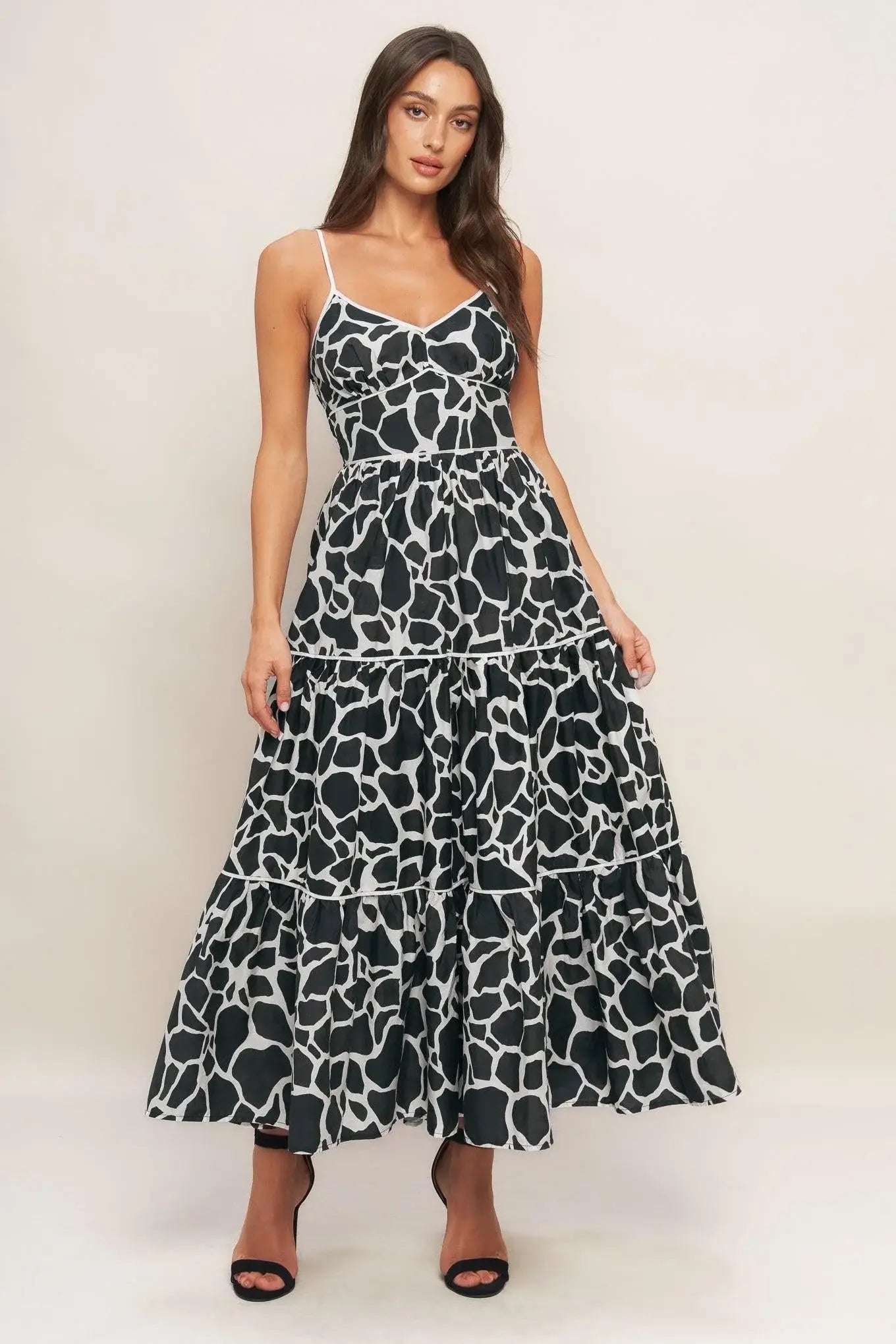 URBAN WILD WOVEN MIDI DRESS - Flying Tomato - Flyclothing LLC
