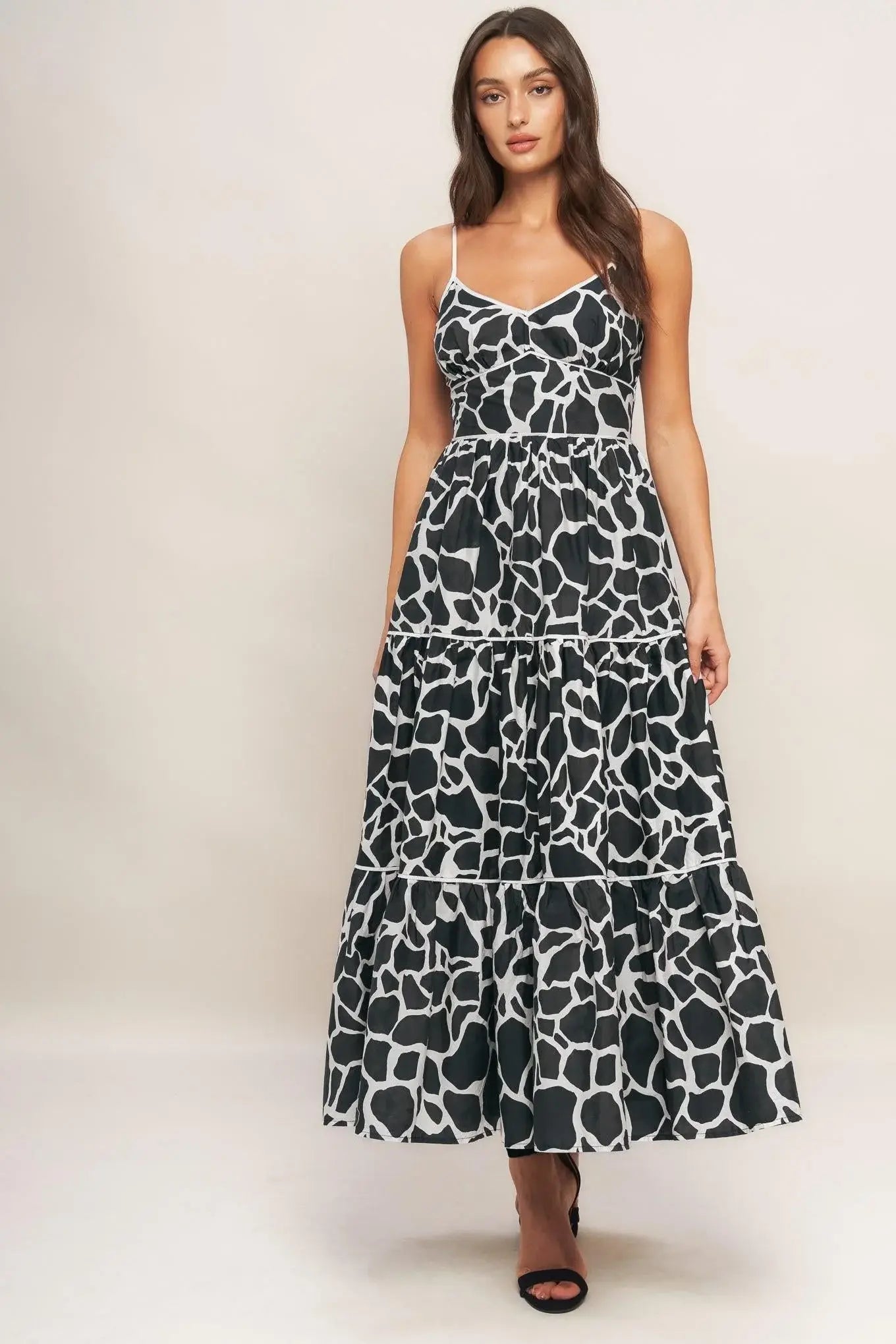 URBAN WILD WOVEN MIDI DRESS - Flying Tomato - Flyclothing LLC