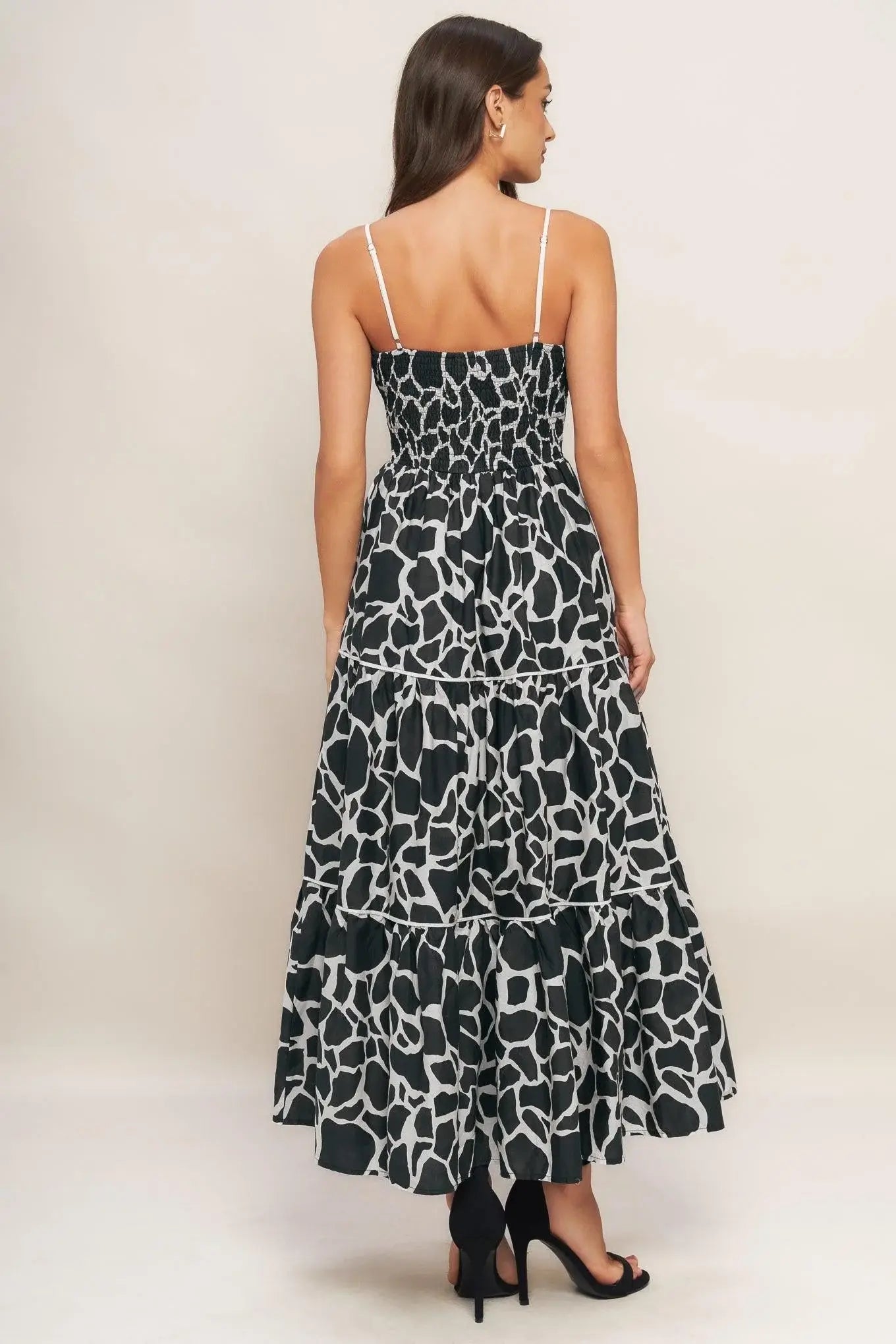 URBAN WILD WOVEN MIDI DRESS - Flying Tomato - Flyclothing LLC