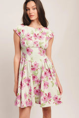 BLOSSOM BABE WOVEN MINI DRESS - Flying Tomato - Flyclothing LLC