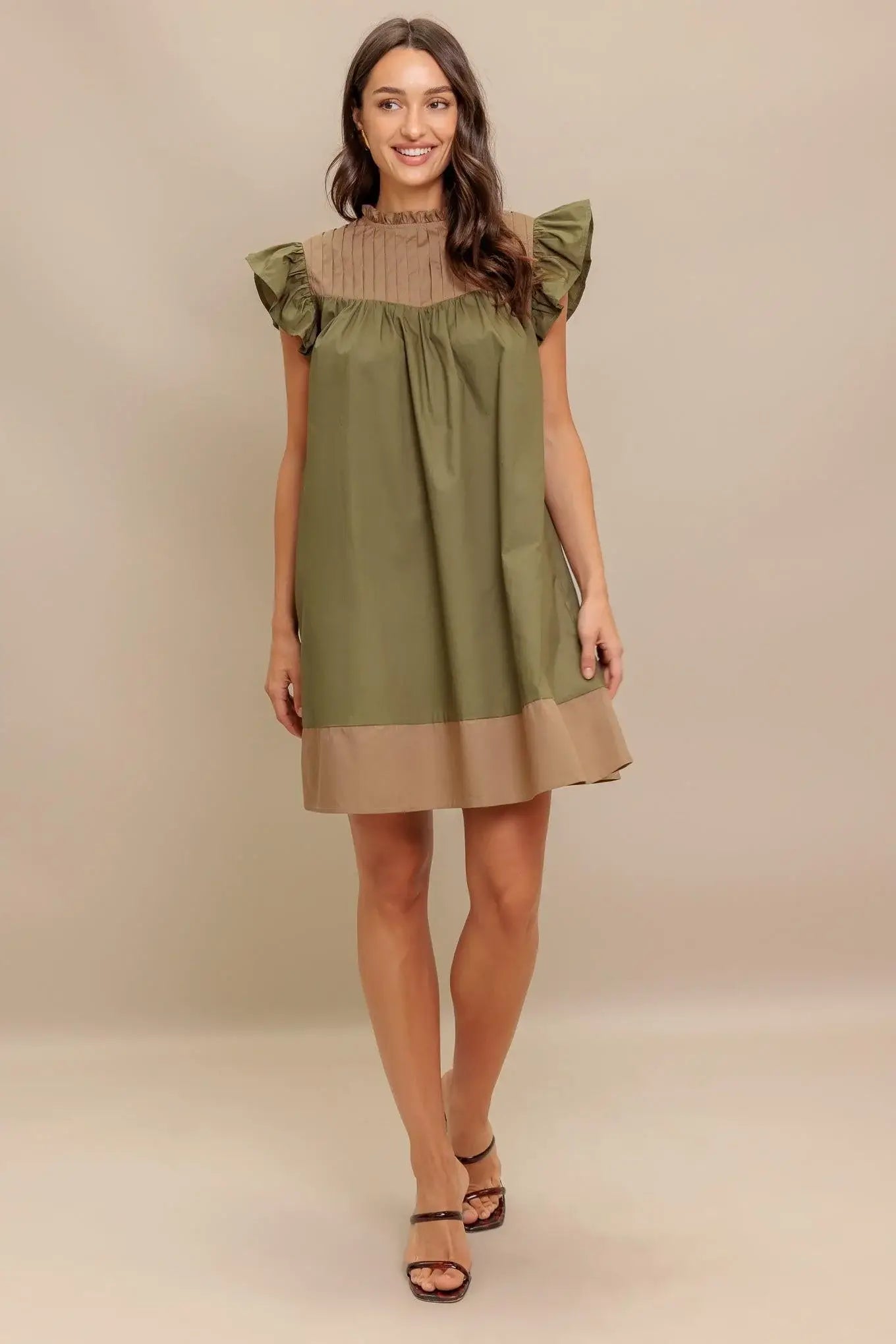 FOREST WHISPER WOVEN MINI DRESS - Flying Tomato - Flyclothing LLC