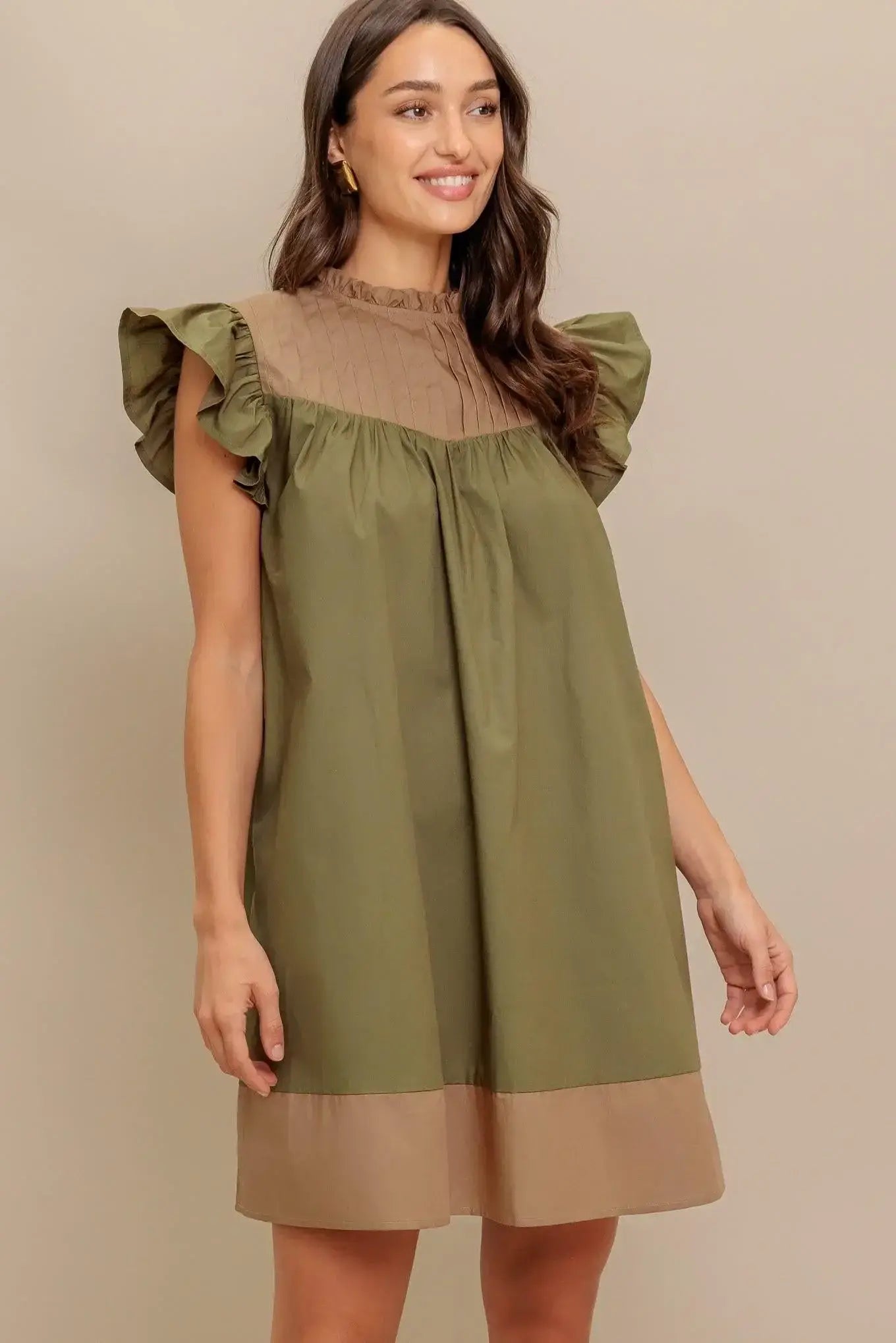 FOREST WHISPER WOVEN MINI DRESS - Flying Tomato - Flyclothing LLC