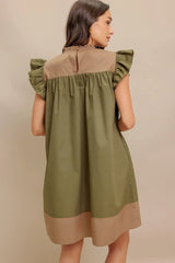 FOREST WHISPER WOVEN MINI DRESS - Flying Tomato - Flyclothing LLC