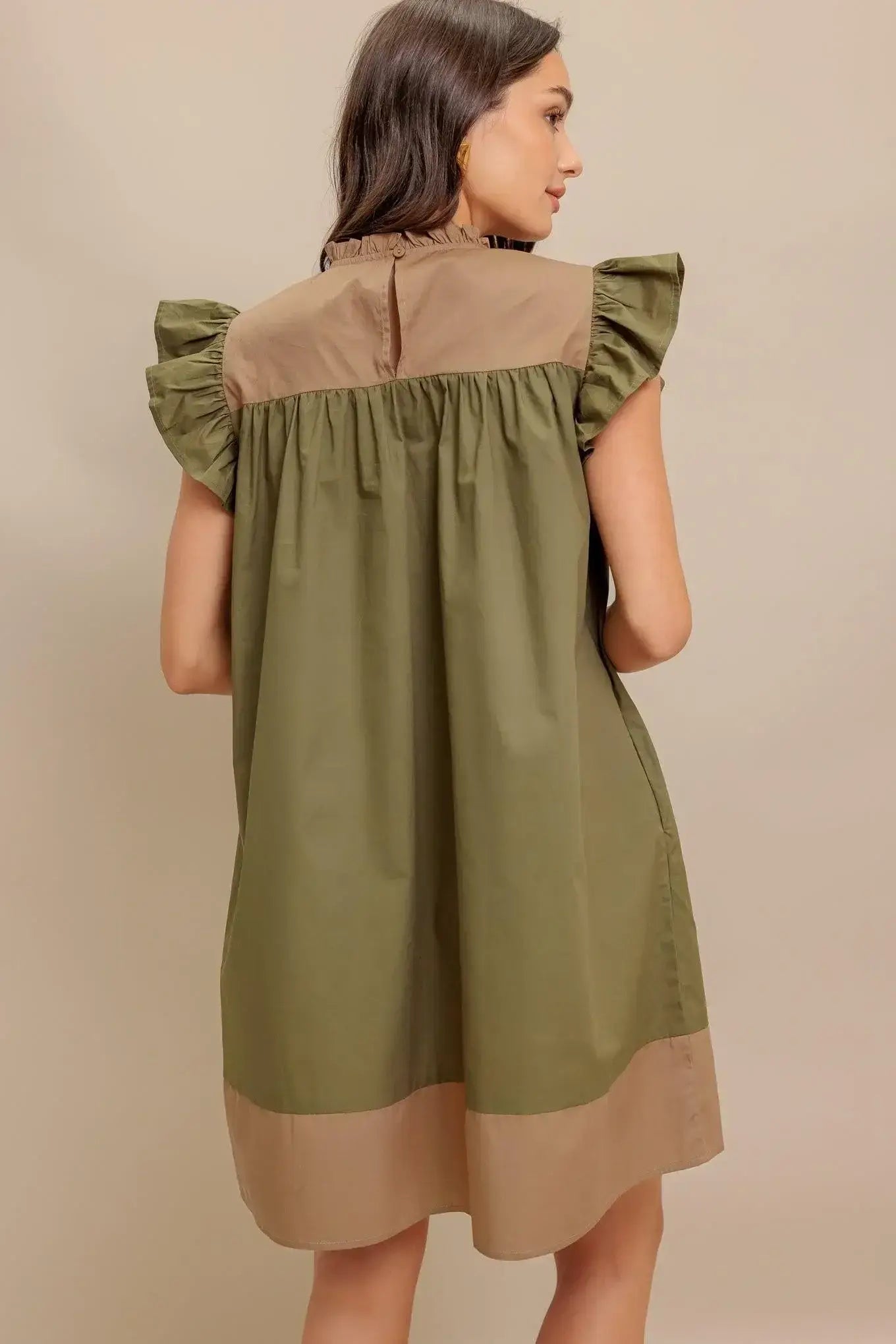 FOREST WHISPER WOVEN MINI DRESS - Flying Tomato - Flyclothing LLC