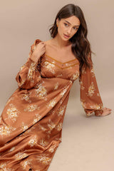 ENGLISH GARDEN WOVEN MIDI DRESS