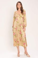 ENGLISH GARDEN WOVEN MIDI DRESS