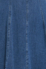 WESTWOOD CHARM DENIM MINI DRESS - Flying Tomato - Flyclothing LLC