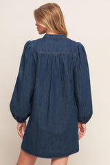 CANYON BREEZE DENIM MINI DRESS - Flying Tomato - Flyclothing LLC