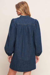 CANYON BREEZE DENIM MINI DRESS - Flying Tomato - Flyclothing LLC