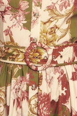COUNTRY ROMANCE WOVEN MIDI DRESS - Flying Tomato - Flyclothing LLC
