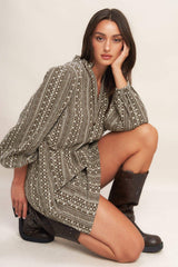 DESERT DUST WOVEN MINI DRESS - Flying Tomato - Flyclothing LLC