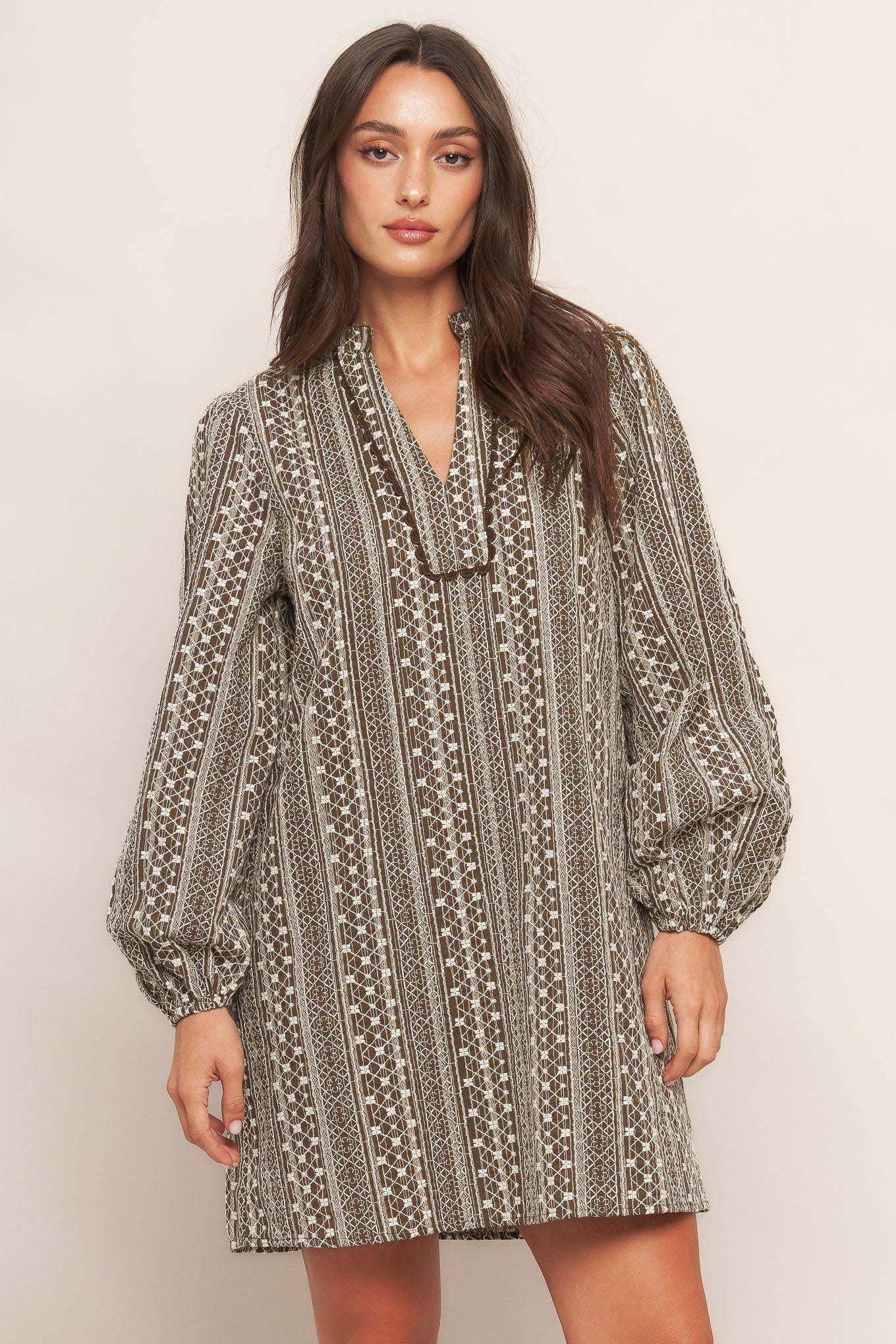 DESERT DUST WOVEN MINI DRESS - Flying Tomato - Flyclothing LLC