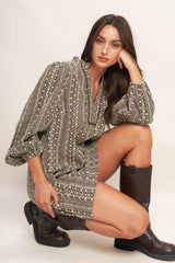 DESERT DUST WOVEN MINI DRESS - Flying Tomato - Flyclothing LLC