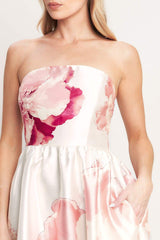 LUXE PEONY WOVEN MAXI DRESS - Flying Tomato - Flyclothing LLC