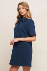 DOWNTOWN COOL KNIT MINI DRESS - Flying Tomato - Flyclothing LLC