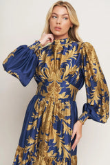 PALACE WALTZ WOVEN MAXI DRESS - Flying Tomato - Flyclothing LLC