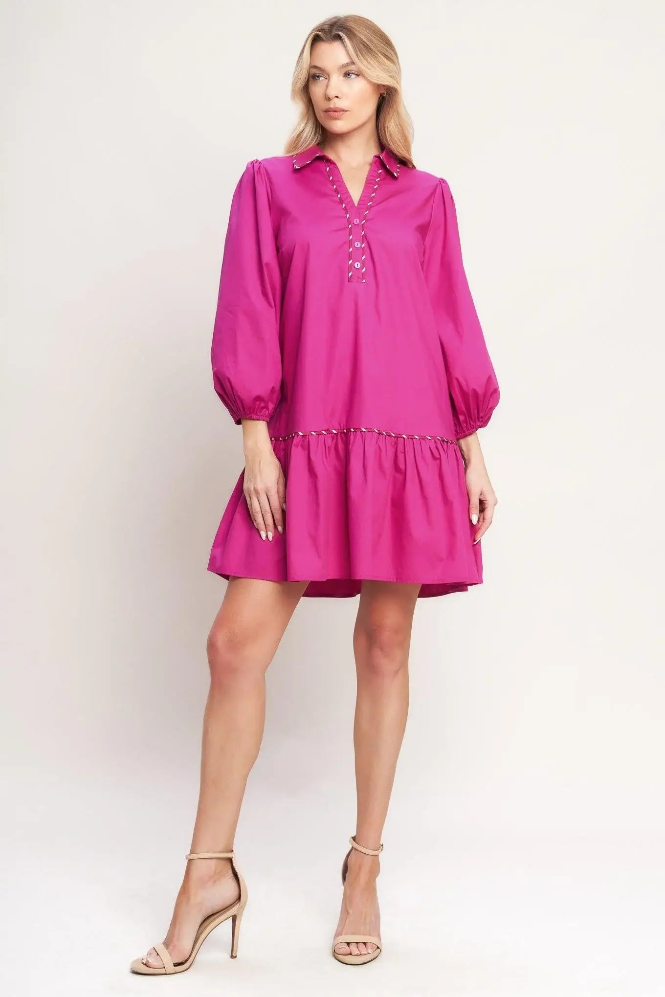 PRETTY MUCH PERFECT WOVEN MINI DRESS - Flying Tomato - Flyclothing LLC