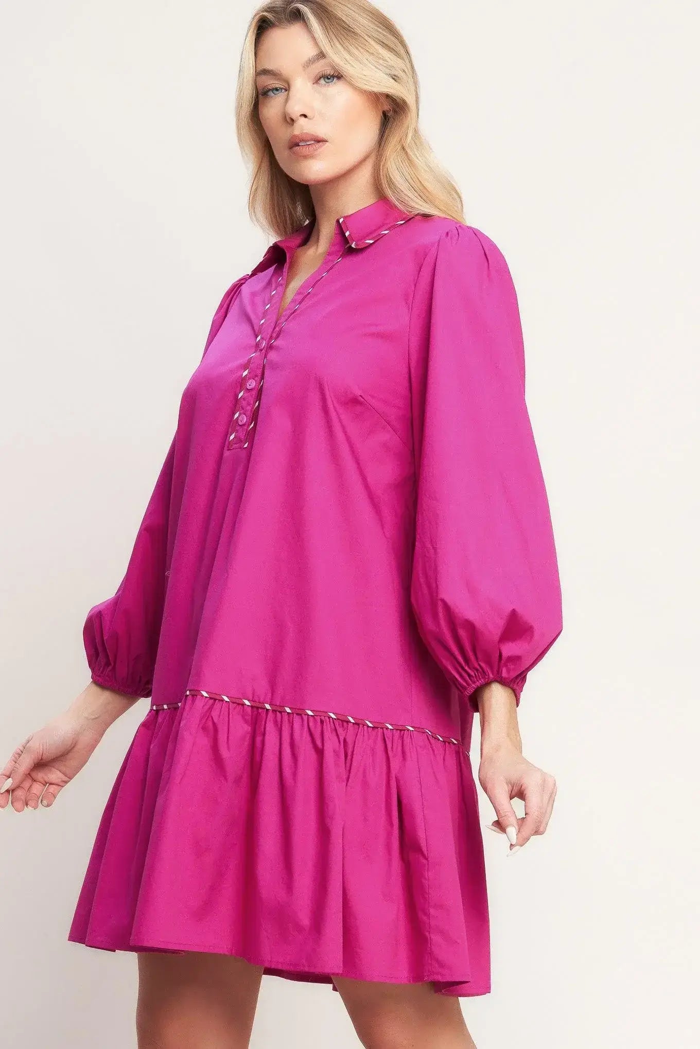 PRETTY MUCH PERFECT WOVEN MINI DRESS - Flying Tomato - Flyclothing LLC