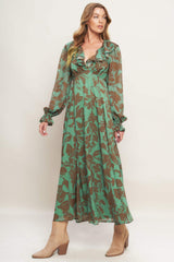 BOTANIC DREAMS WOVEN MAXI DRESS - Flying Tomato - Flyclothing LLC