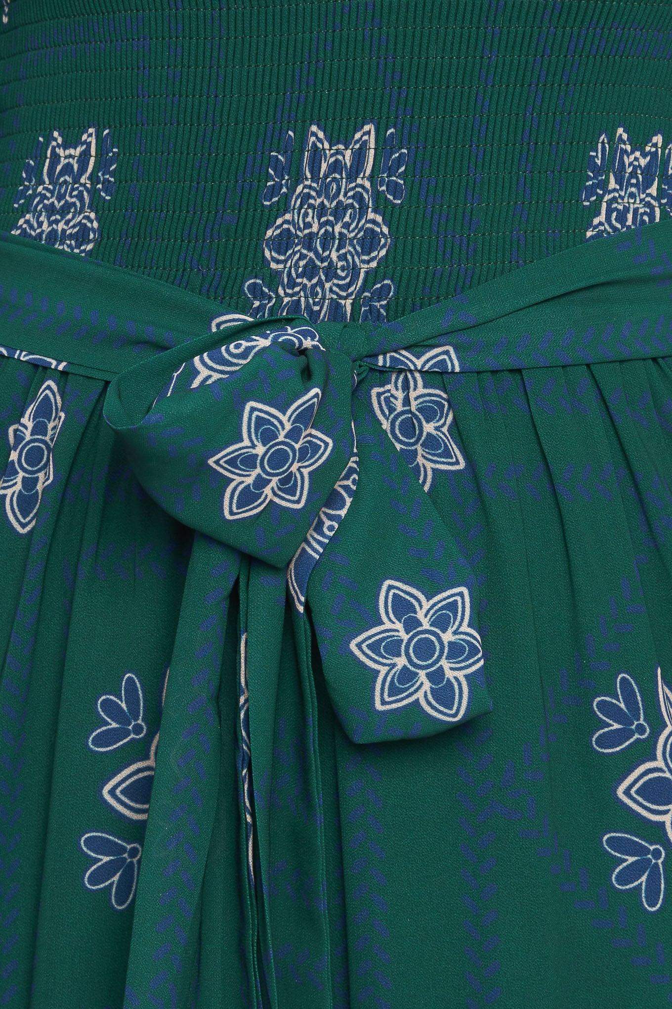 AZURE BOTANIQUE WOVEN MAXI DRESS - Flying Tomato - Flyclothing LLC
