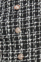 MODERN ICON TWEED WOVEN MINI DRESS - Flying Tomato - Flyclothing LLC