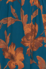 BURNISHED BOTANICA WOVEN MIDI DRESS - Flying Tomato - Flyclothing LLC