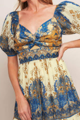 MIDNIGHT SERENADE EMPIRE WOVEN MAXI DRESS - Flying Tomato - Flyclothing LLC