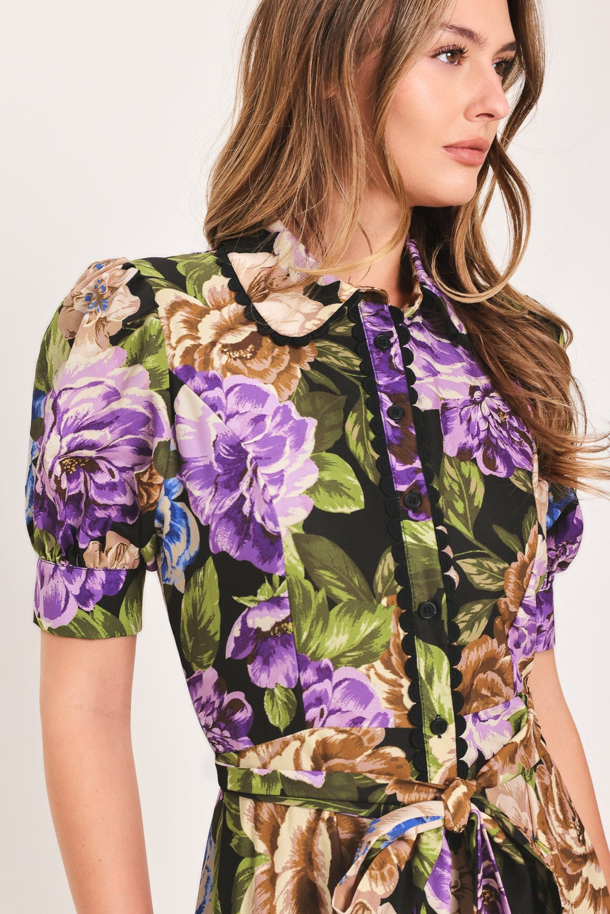 VIVID HERITAGE WOVEN MIDI DRESS - Flying Tomato - Flyclothing LLC