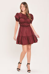 PLAYFUL CLASSIC WOVEN MINI DRESS - Flying Tomato - Flyclothing LLC