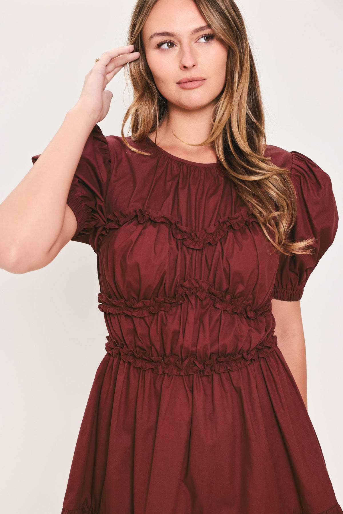 PLAYFUL CLASSIC WOVEN MINI DRESS - Flying Tomato - Flyclothing LLC