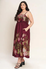 SECRET GARDEN ROMANCE WOVEN ANKLE DRESS - Flying Tomato - Flyclothing LLC