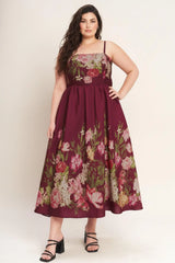 SECRET GARDEN ROMANCE WOVEN ANKLE DRESS - Flying Tomato - Flyclothing LLC