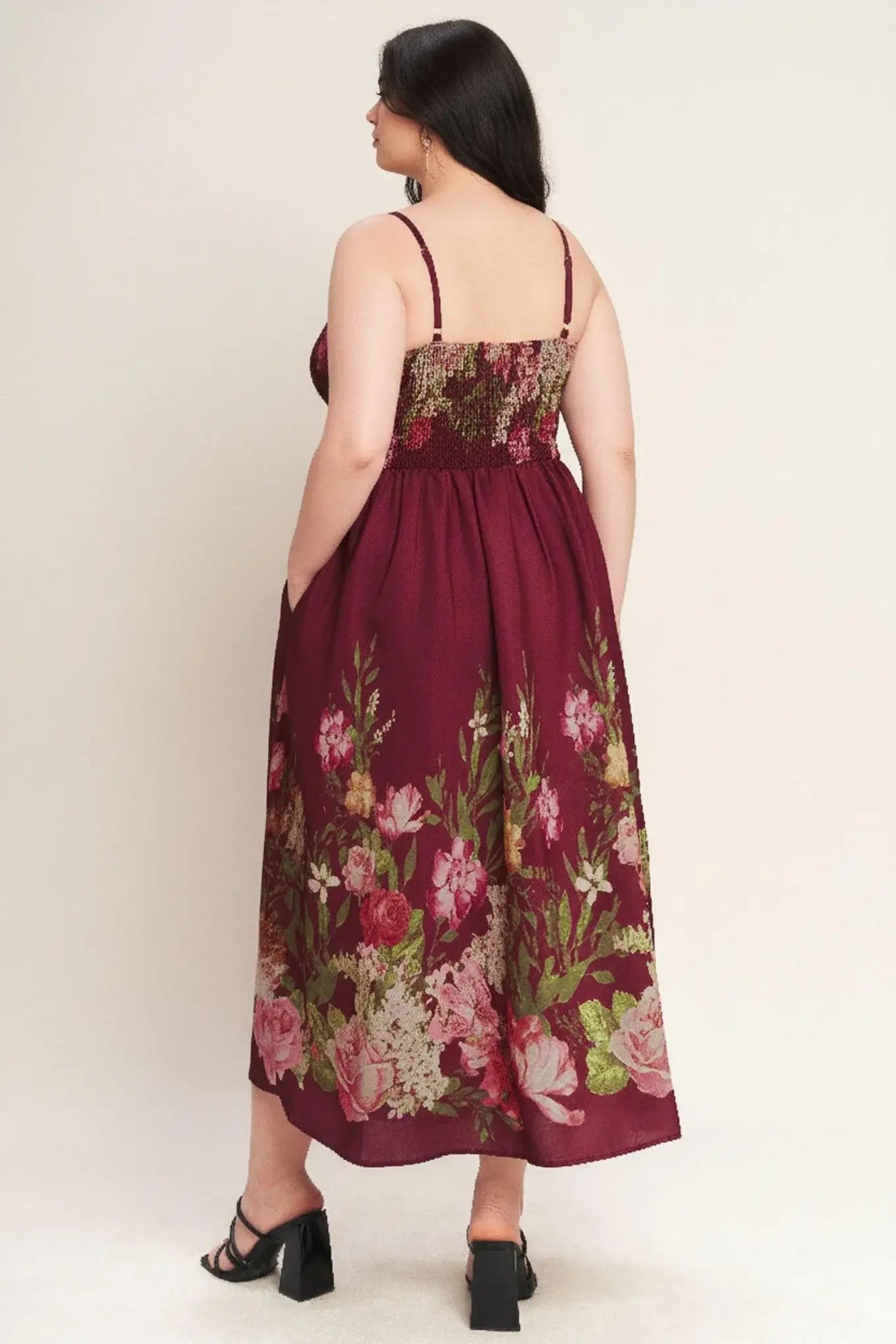 SECRET GARDEN ROMANCE WOVEN ANKLE DRESS - Flying Tomato - Flyclothing LLC