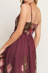 SECRET GARDEN ROMANCE WOVEN ANKLE DRESS - Flying Tomato - Flyclothing LLC