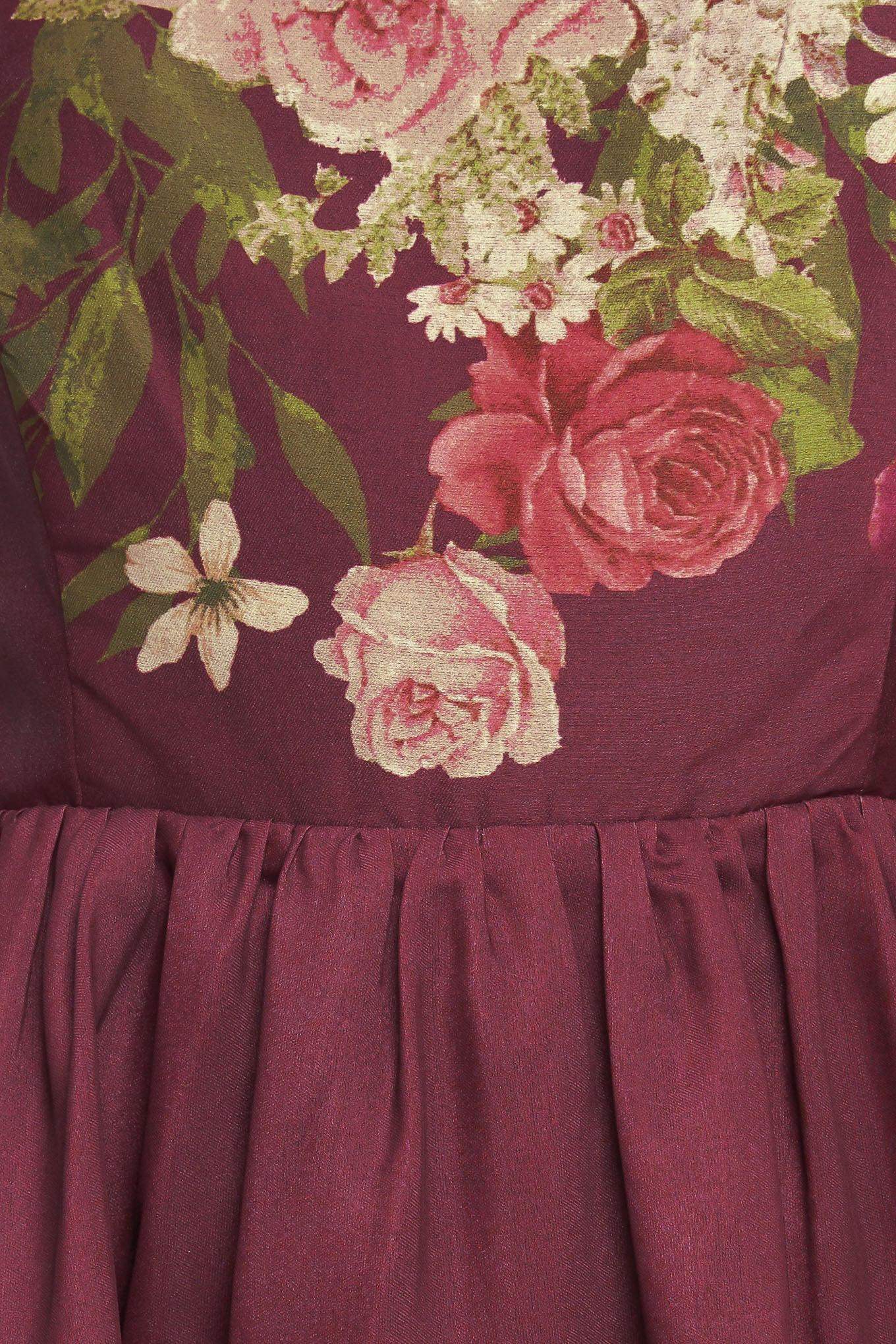 SECRET GARDEN ROMANCE WOVEN ANKLE DRESS - Flying Tomato - Flyclothing LLC