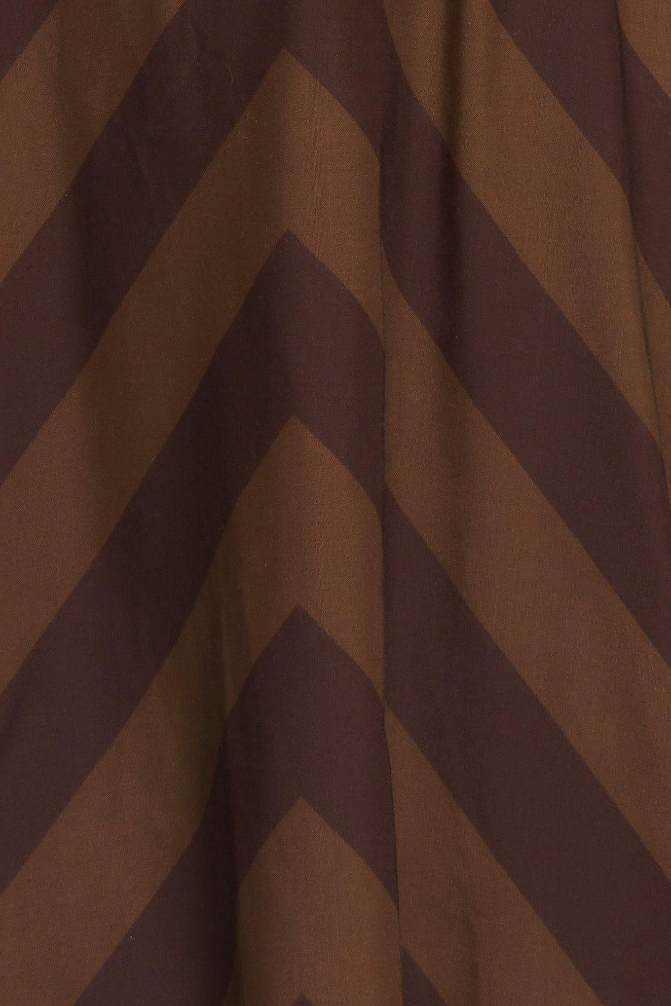 BROWN GODDESS FLOW WOVEN MIDI DRESS - Flying Tomato - Flyclothing LLC