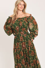 TERRACOTTA TRAIL WOVEN MIDI DRESS
