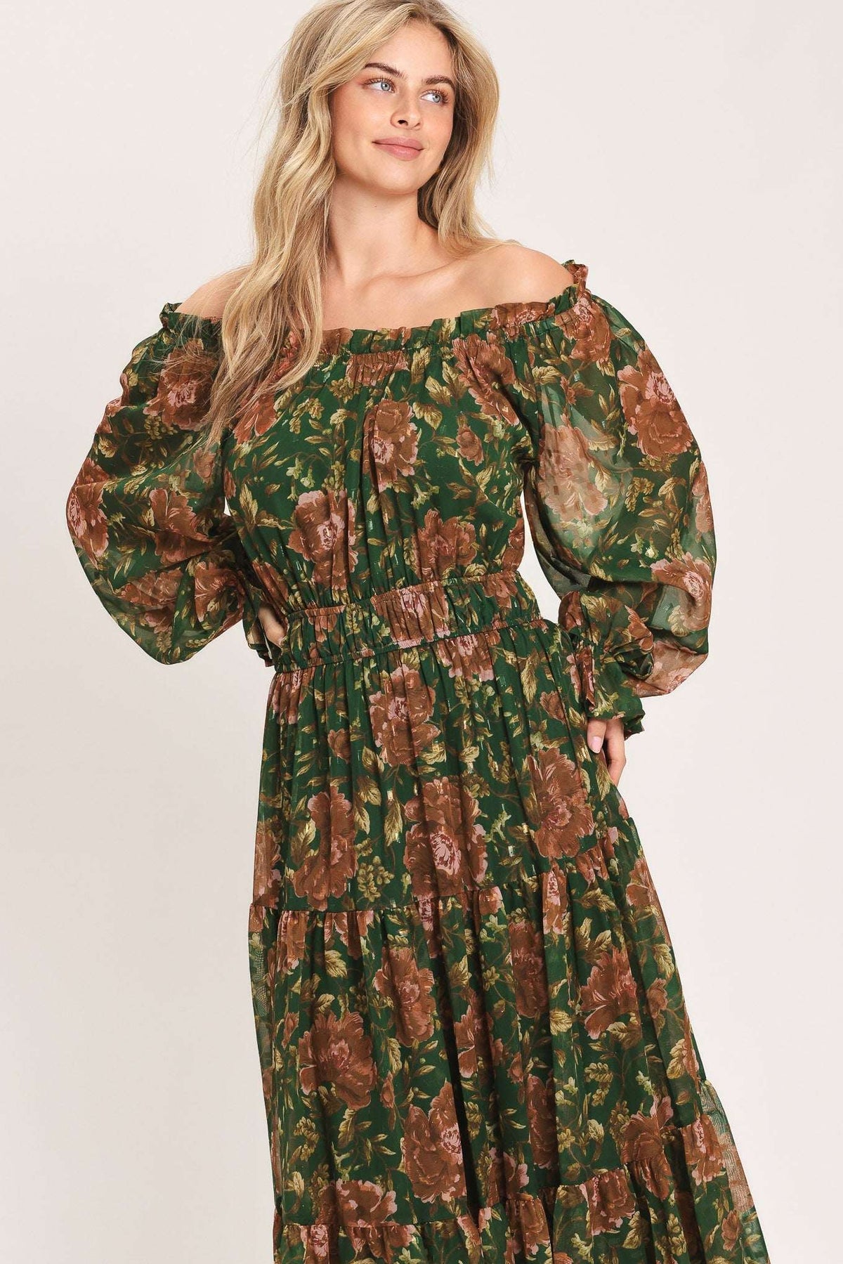 TERRACOTTA TRAIL WOVEN MIDI DRESS - Flying Tomato - Flyclothing LLC