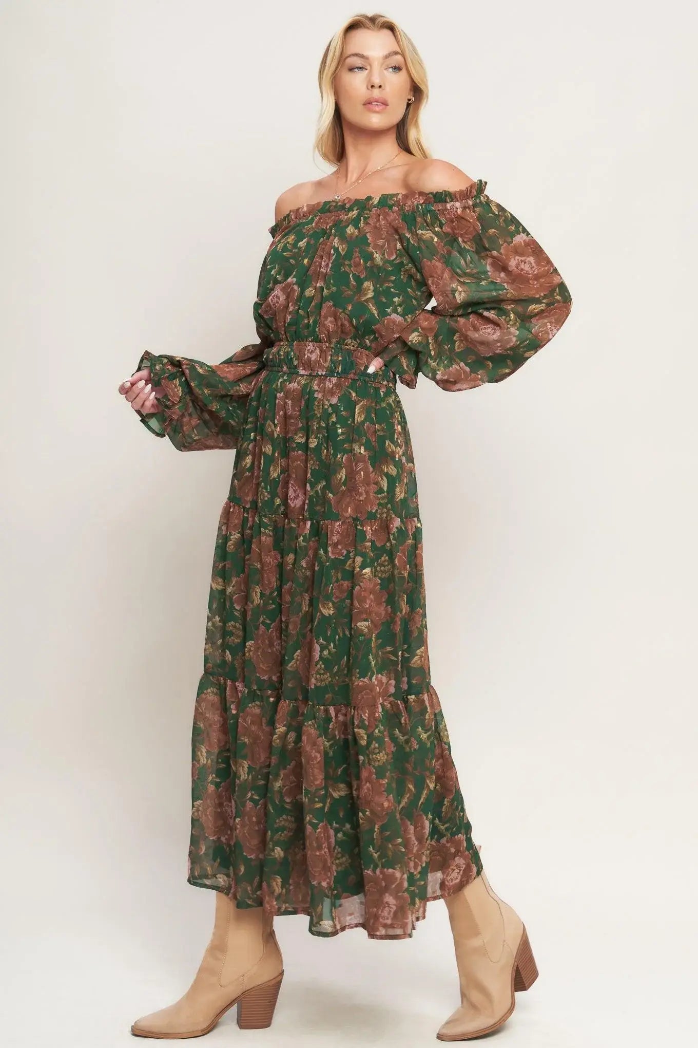 TERRACOTTA TRAIL WOVEN MIDI DRESS - Flying Tomato - Flyclothing LLC