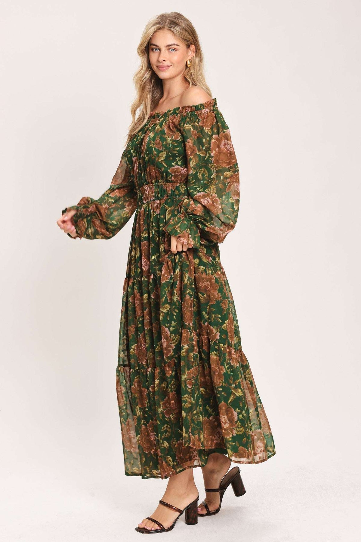 TERRACOTTA TRAIL WOVEN MIDI DRESS - Flying Tomato - Flyclothing LLC